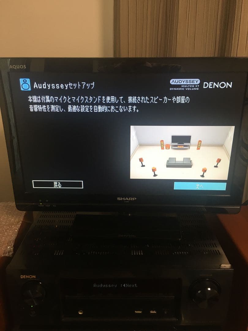 実動品デノン7.2chAVR-X1100W-K Bluetooth／ハイレゾ対応