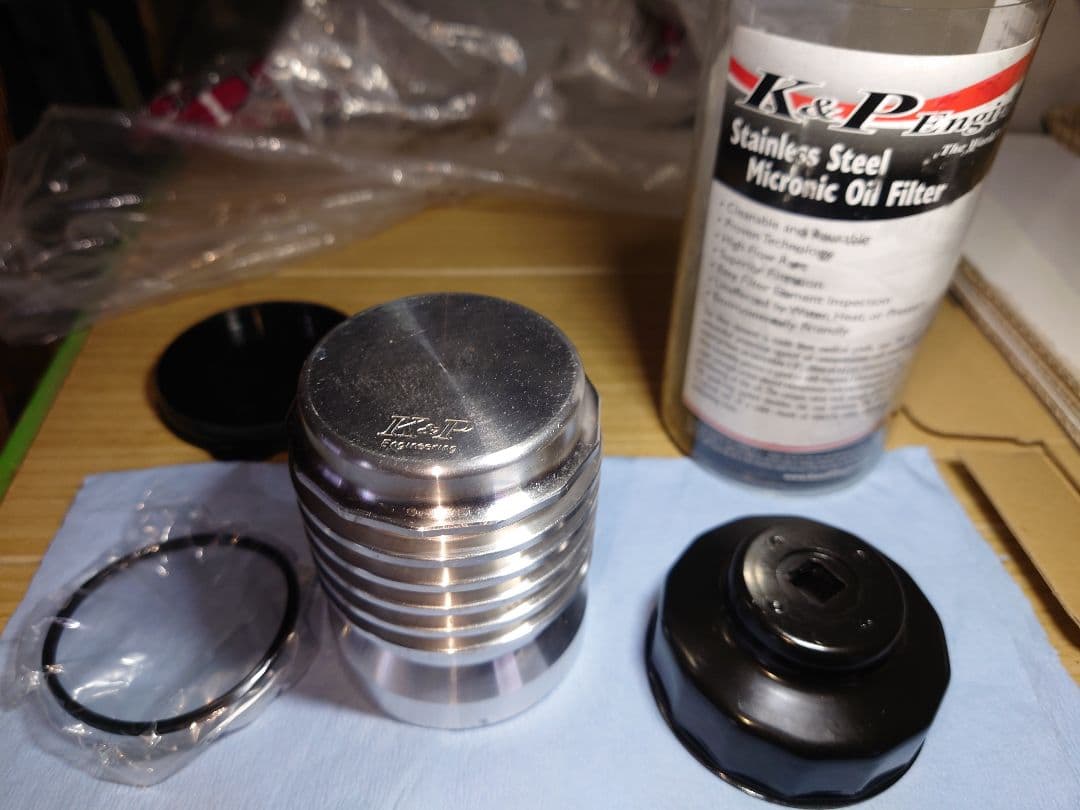K&P ステンレス製オイルフィルター 通常入手困難品