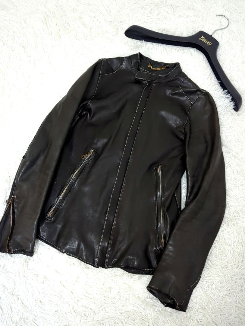 半額　sisii カウレザー シングルライダース M 牛革 日本製レディース