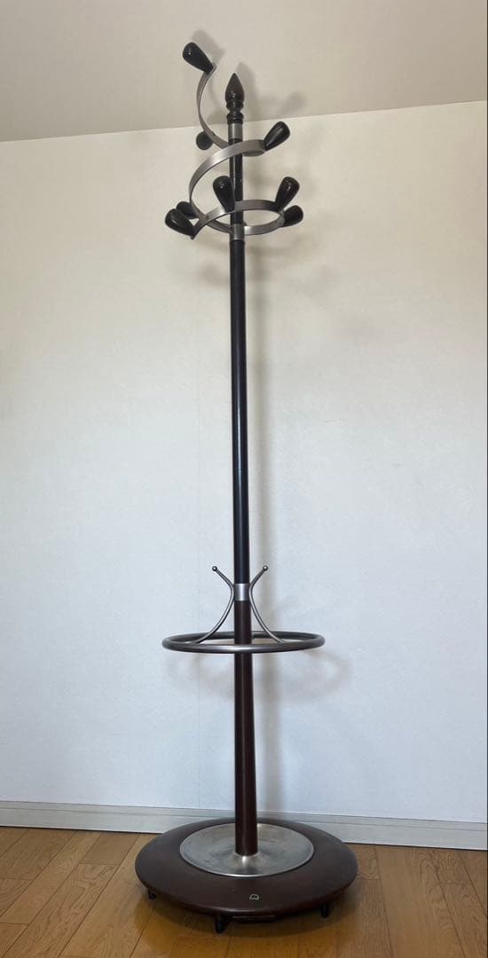 希少 高級家具 ヴィンテージ オールド マルニ 回転式帽子掛け ポールハンガー