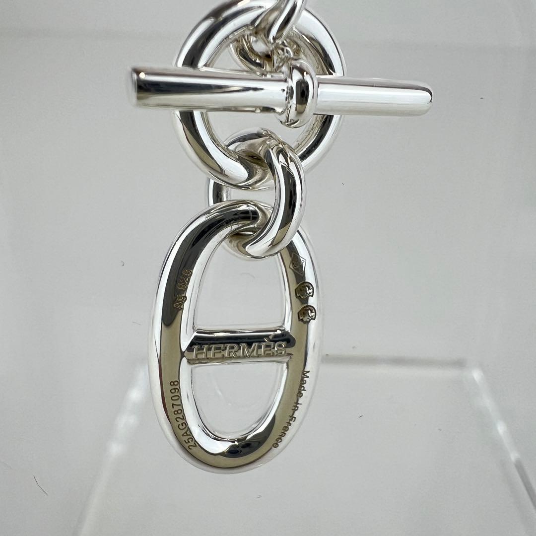 新品 エルメス シェーヌダンクル ペンダント ネックレス シルバー チェーン