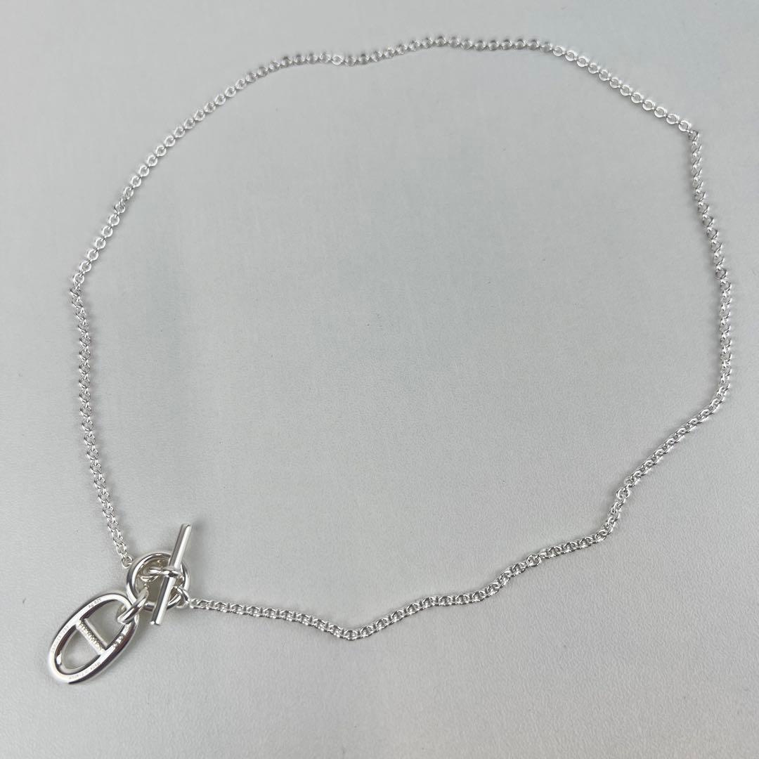 新品 エルメス シェーヌダンクル ペンダント ネックレス シルバー チェーン