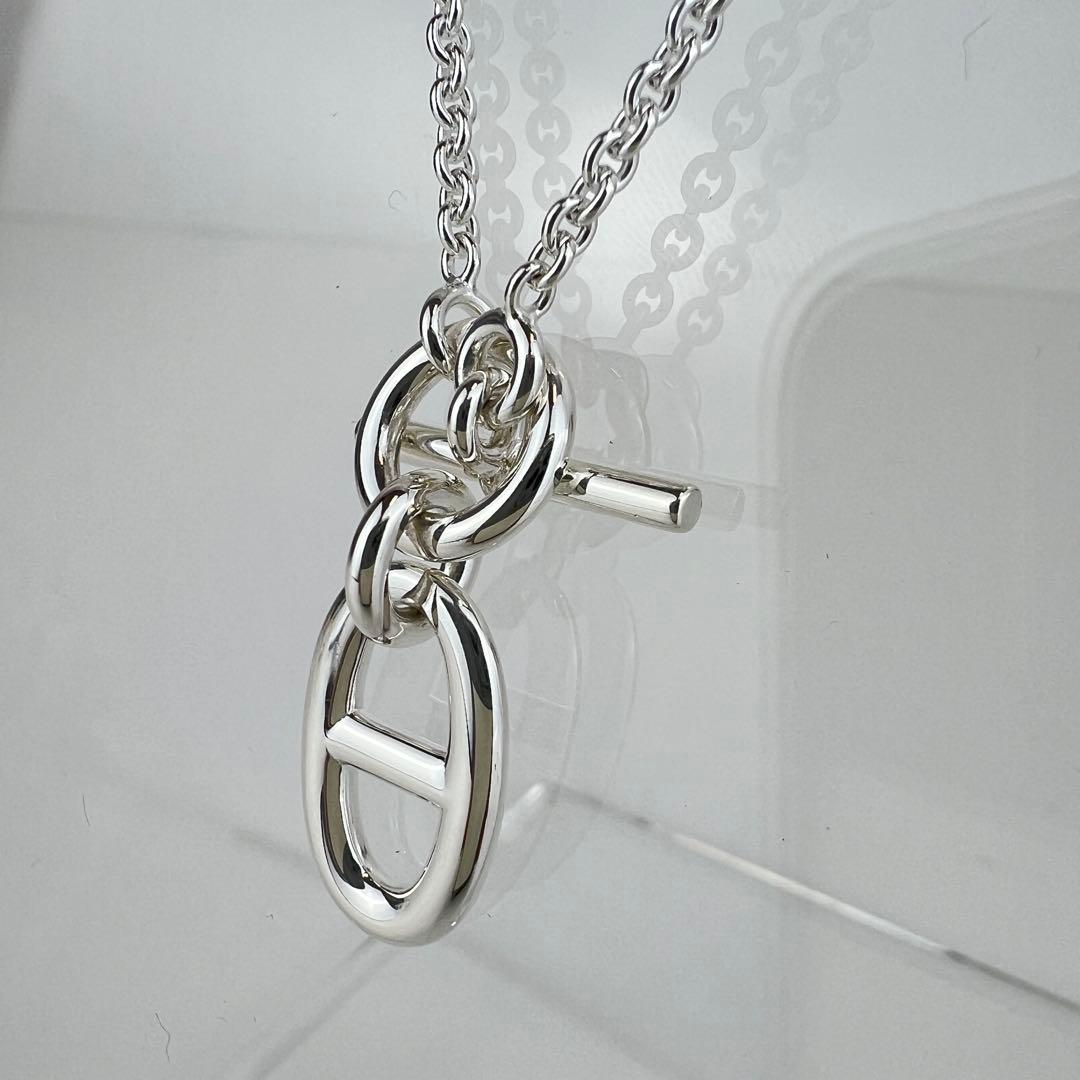 新品 エルメス シェーヌダンクル ペンダント ネックレス シルバー チェーン