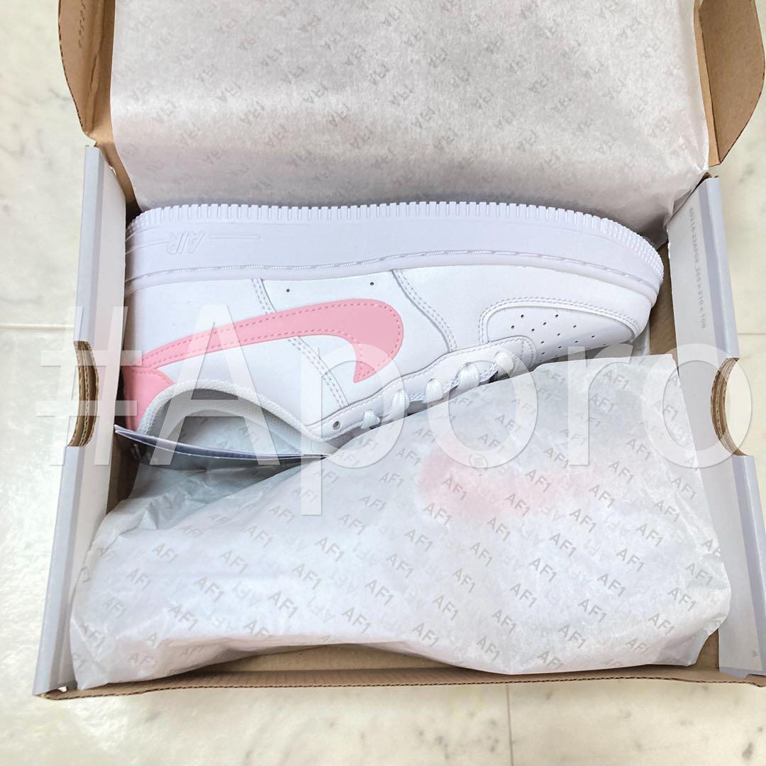 NIKE ナイキ AIR FORCE 1 エアフォース1 ピンク ホワイト 24