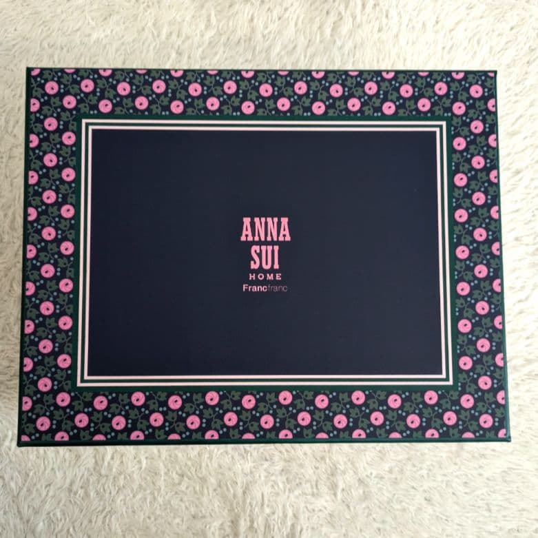 新品未使用✨フランフラン　アナスイ　コラボ　スクエアBOX2点セット　花柄　総柄