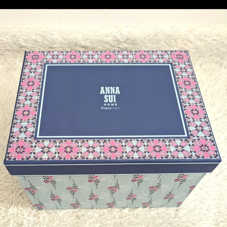 新品未使用✨フランフラン　アナスイ　コラボ　スクエアBOX2点セット　花柄　総柄