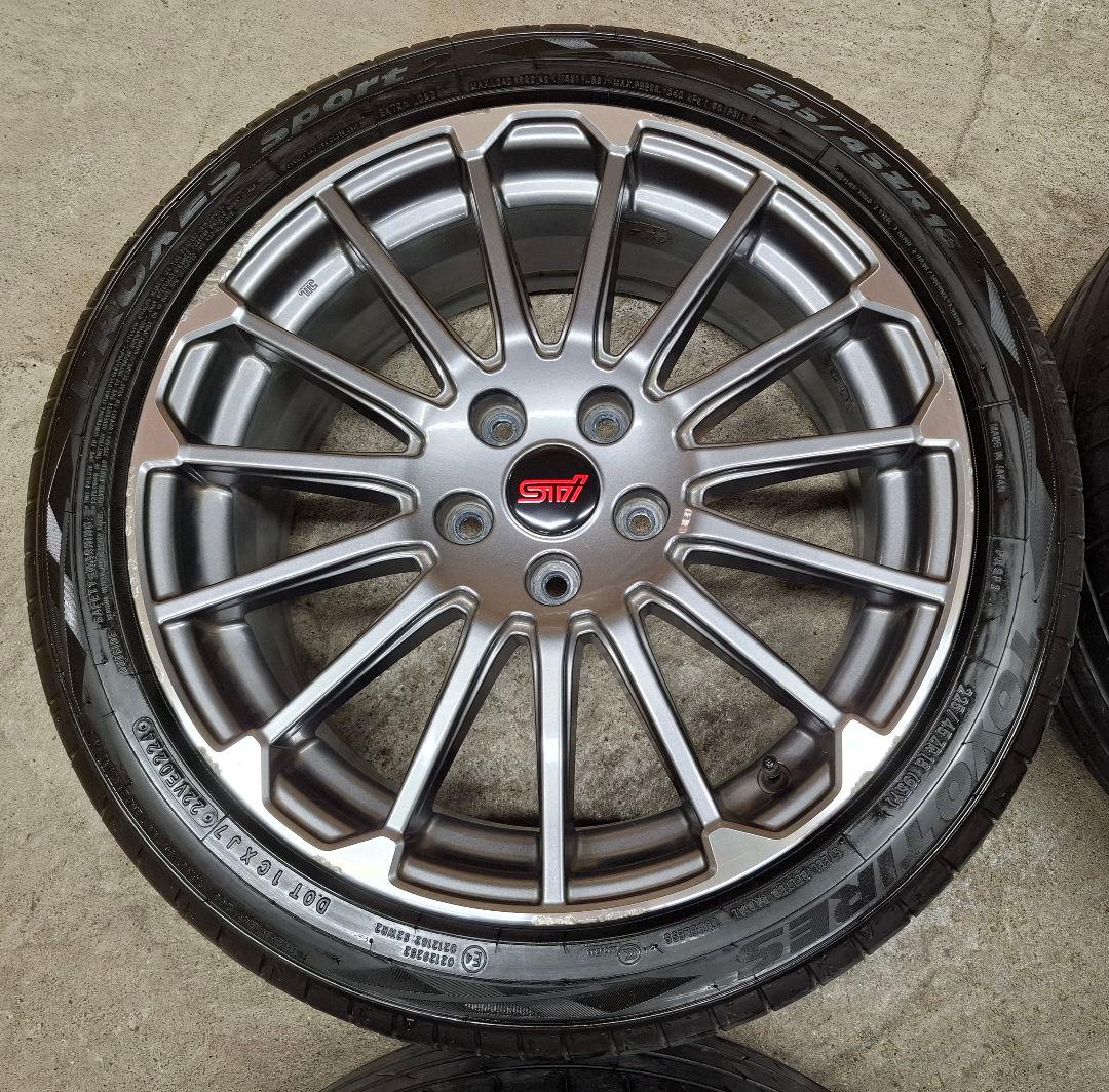 スバル レヴォーグ STIスポーツ 純正 ホイールタイヤ 2024年　送料込み