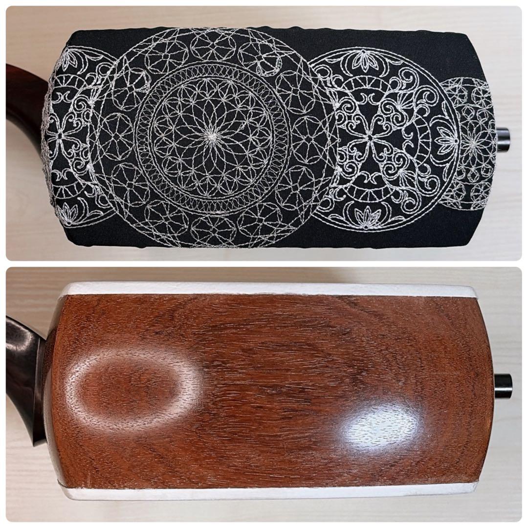 長唄三味線　舞台用　紅木　上犬皮張り替え済み　　すぐ弾ける　ハードケース付き