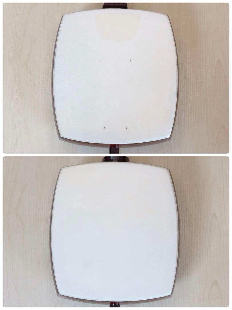 長唄三味線　舞台用　紅木　上犬皮張り替え済み　　すぐ弾ける　ハードケース付き