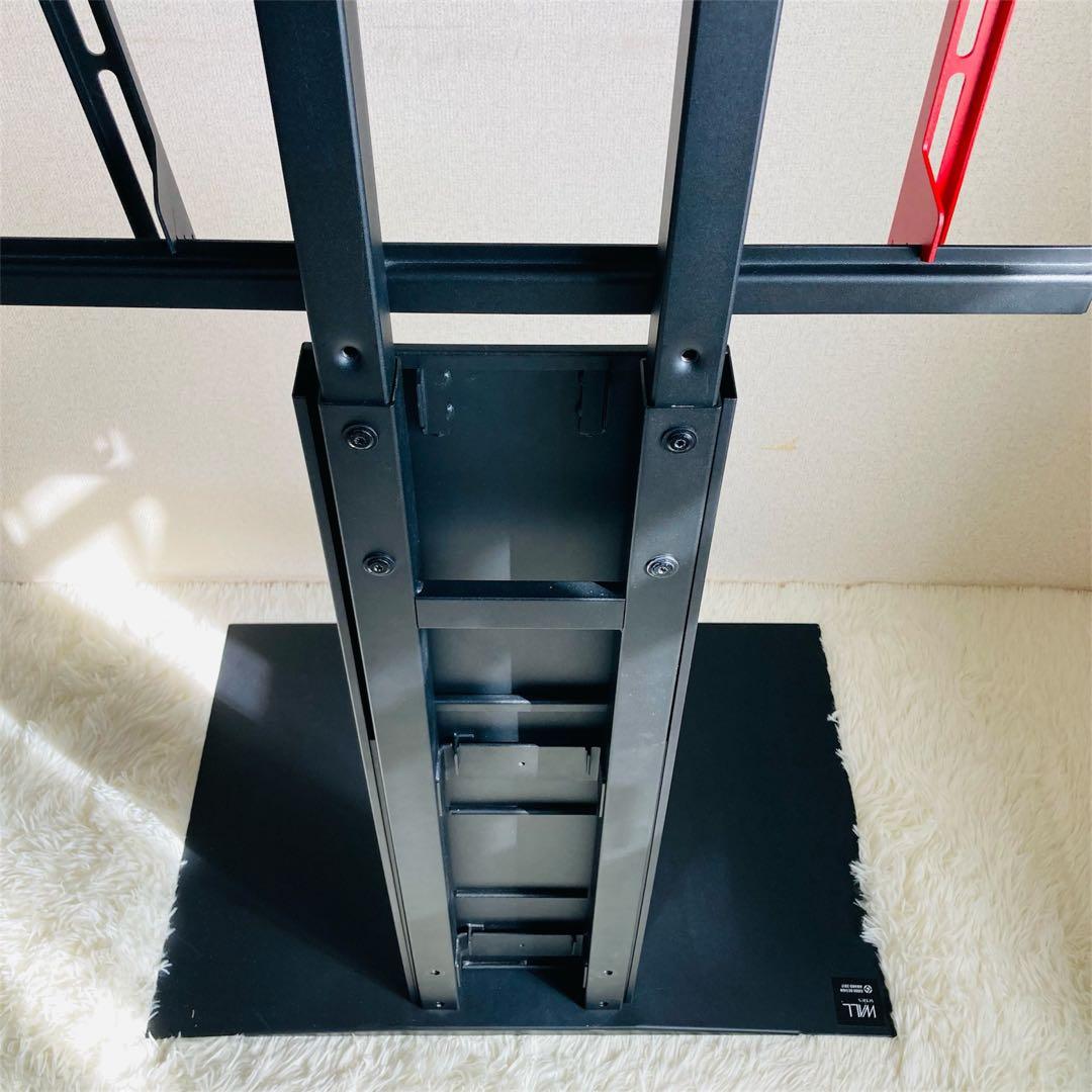 【EQUALS】テレビスタンド 壁寄せ V3 ハイタイプ　黒