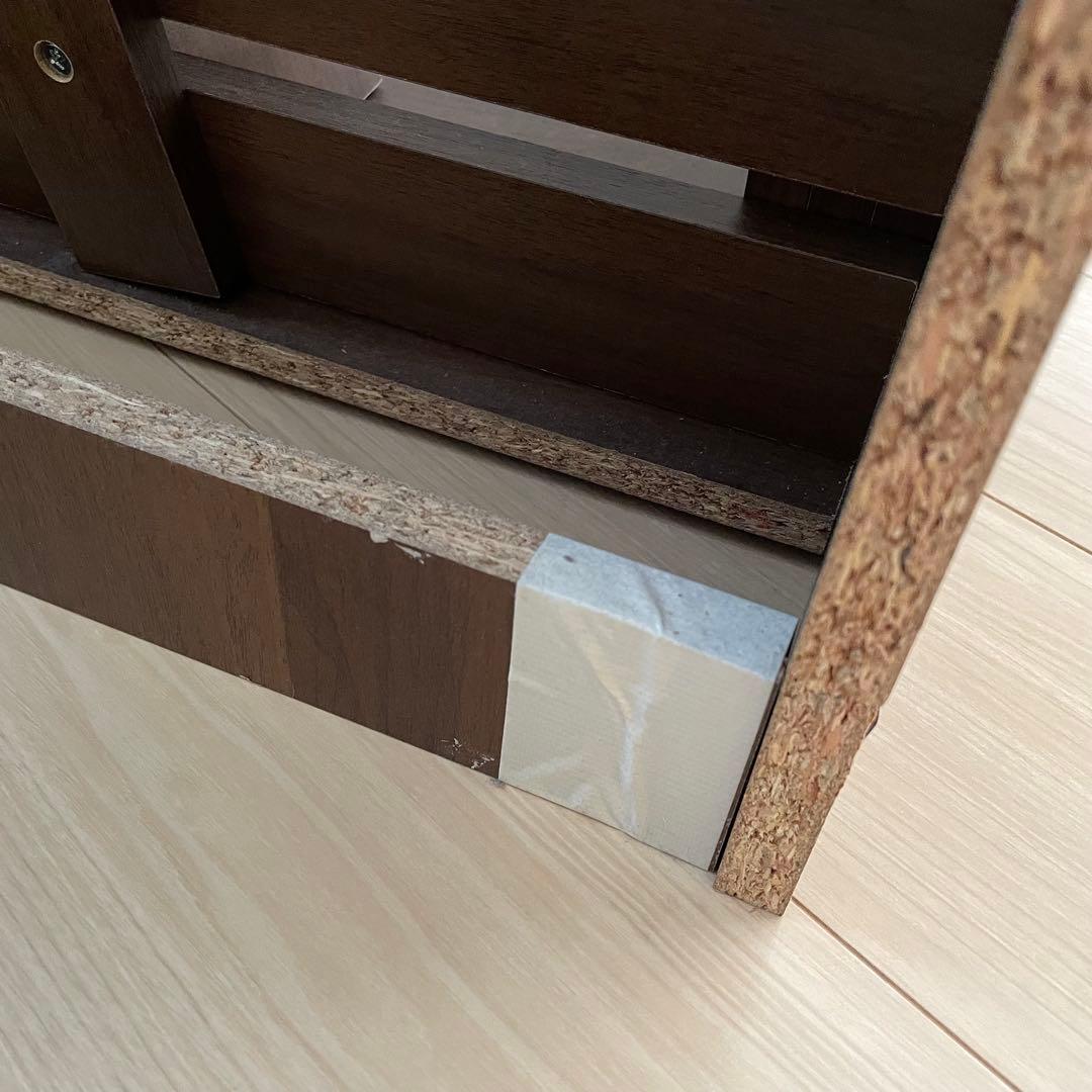 【組立て済】LOWYA 本棚 ブックシェルフ 下段 ウォルナット