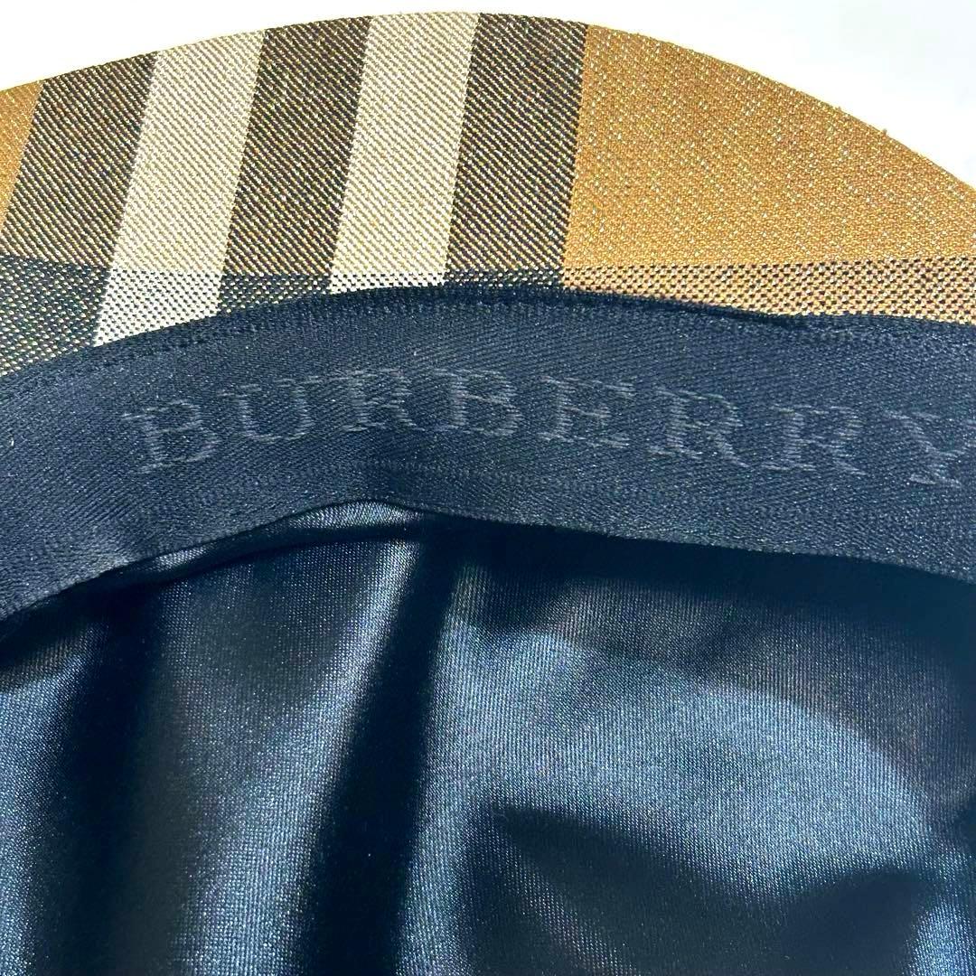 【希少】バーバリー　BURBERRY ラメ入りノバチェック キャスケット 帽子