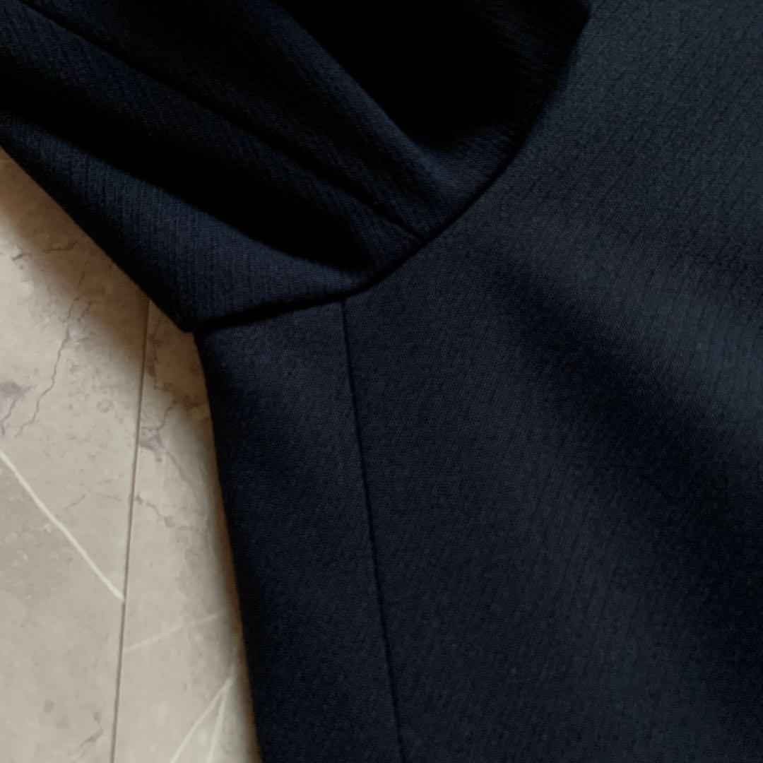 【美品】 アクアスキュータム　ジャケット　ウール　金ボタン　Aマーク　紺　9