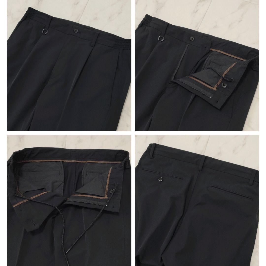 ナノユニバース　ダメリーノ　スリーピース　SOLOTEX　ストレッチ　黒色　M