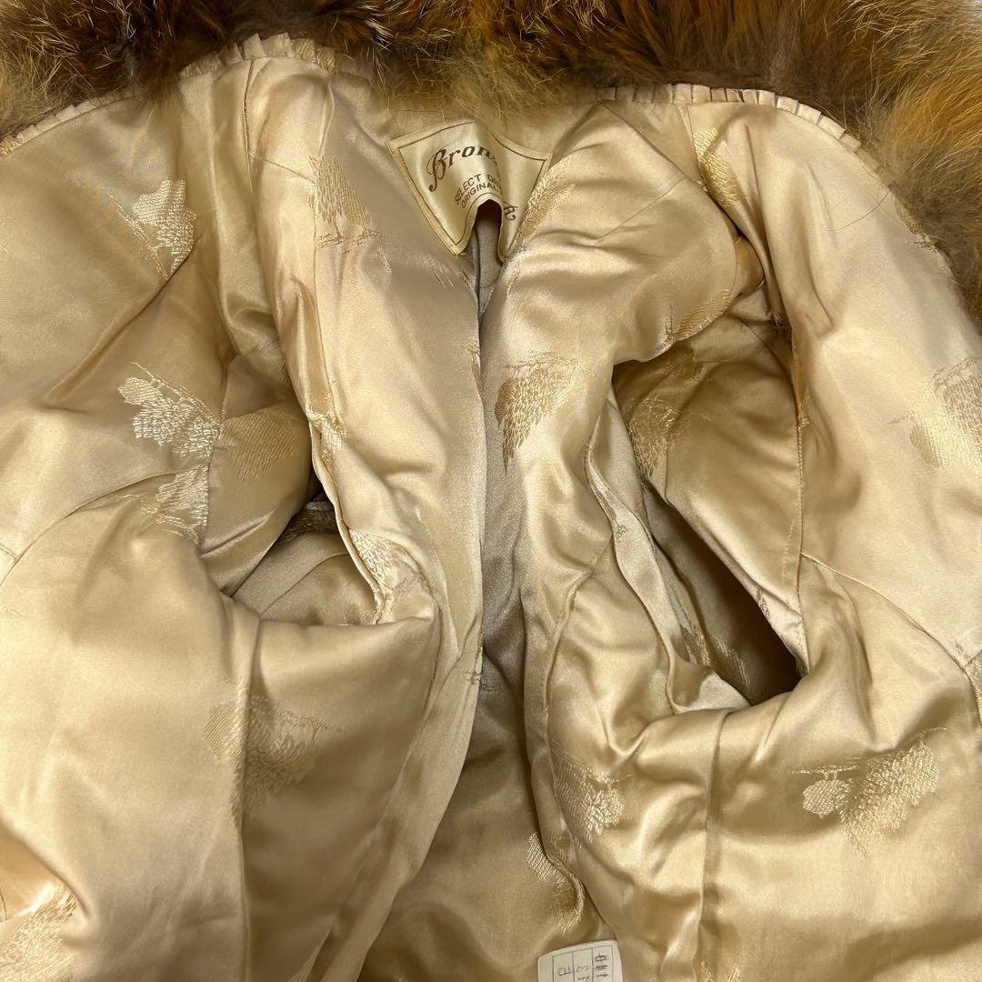 定価65万　フォックス　毛皮　コート　レディース　ブラウン