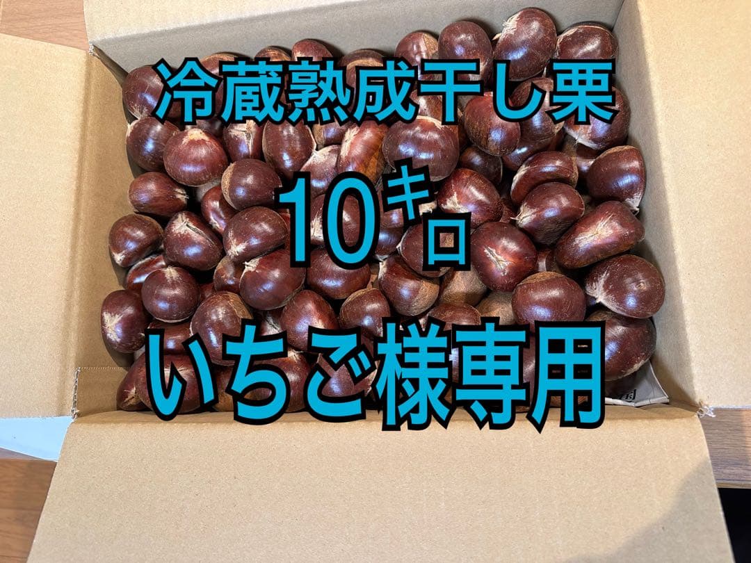 茨城県産　冷蔵熟成干し栗　倉方甘栗　生栗　10キロ