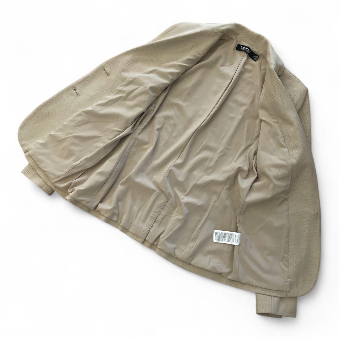 美品　ラルフローレン ジャケット　ブリオンジャカードブレザー　刺繍パッチ　S