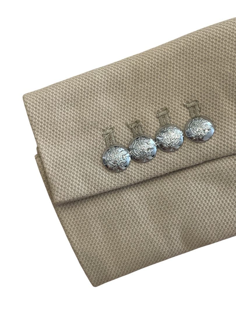 美品　ラルフローレン ジャケット　ブリオンジャカードブレザー　刺繍パッチ　S