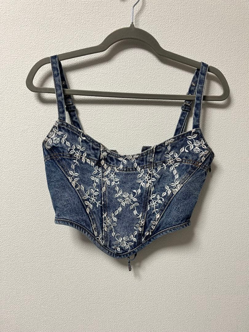 FETICO ローズデニムビスチェ　サイズ1