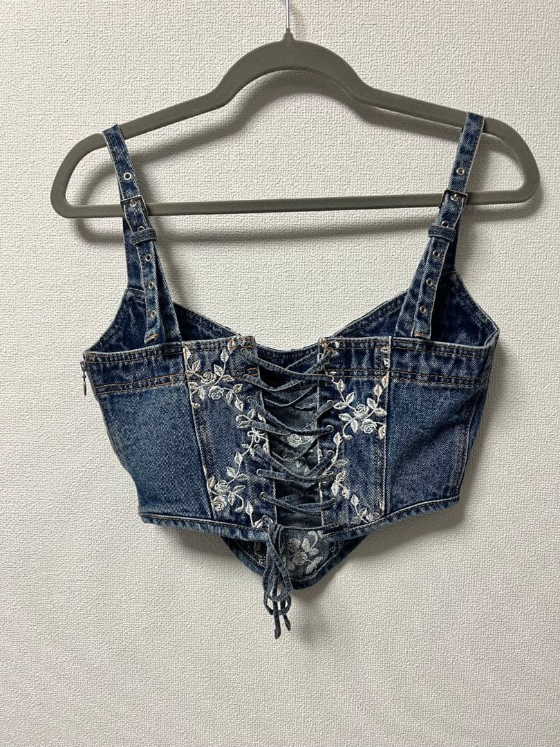 FETICO ローズデニムビスチェ　サイズ1