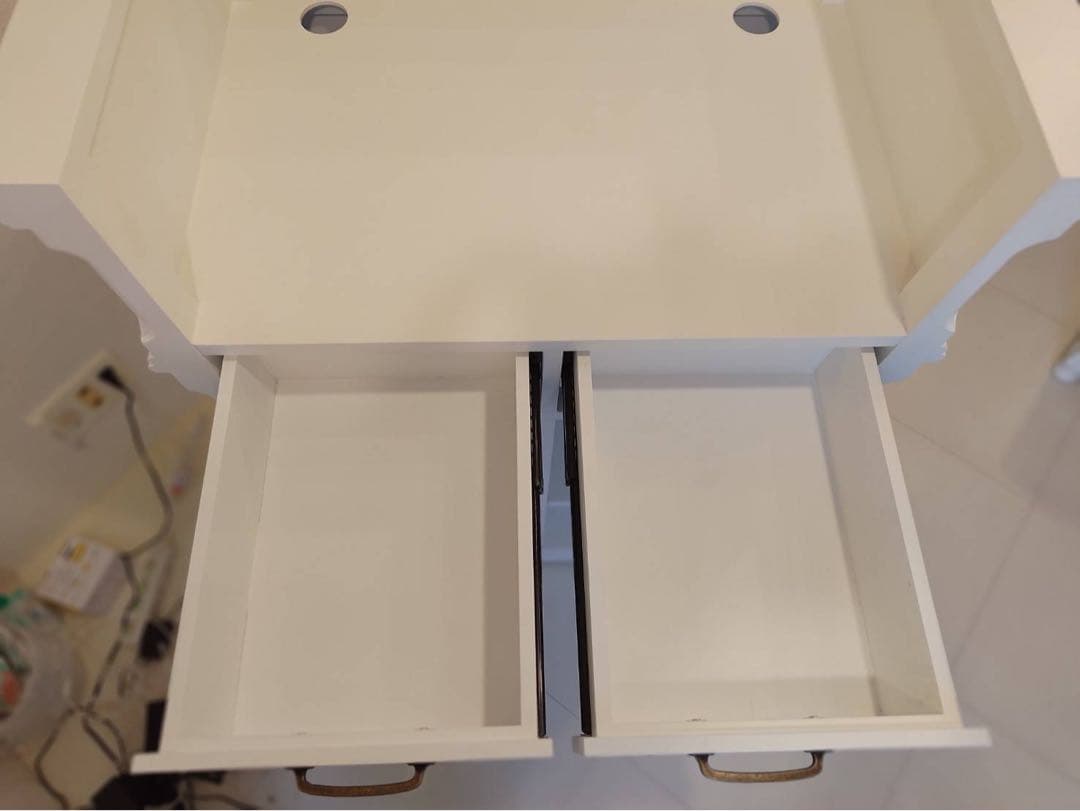 カウンター　白　アンティーク