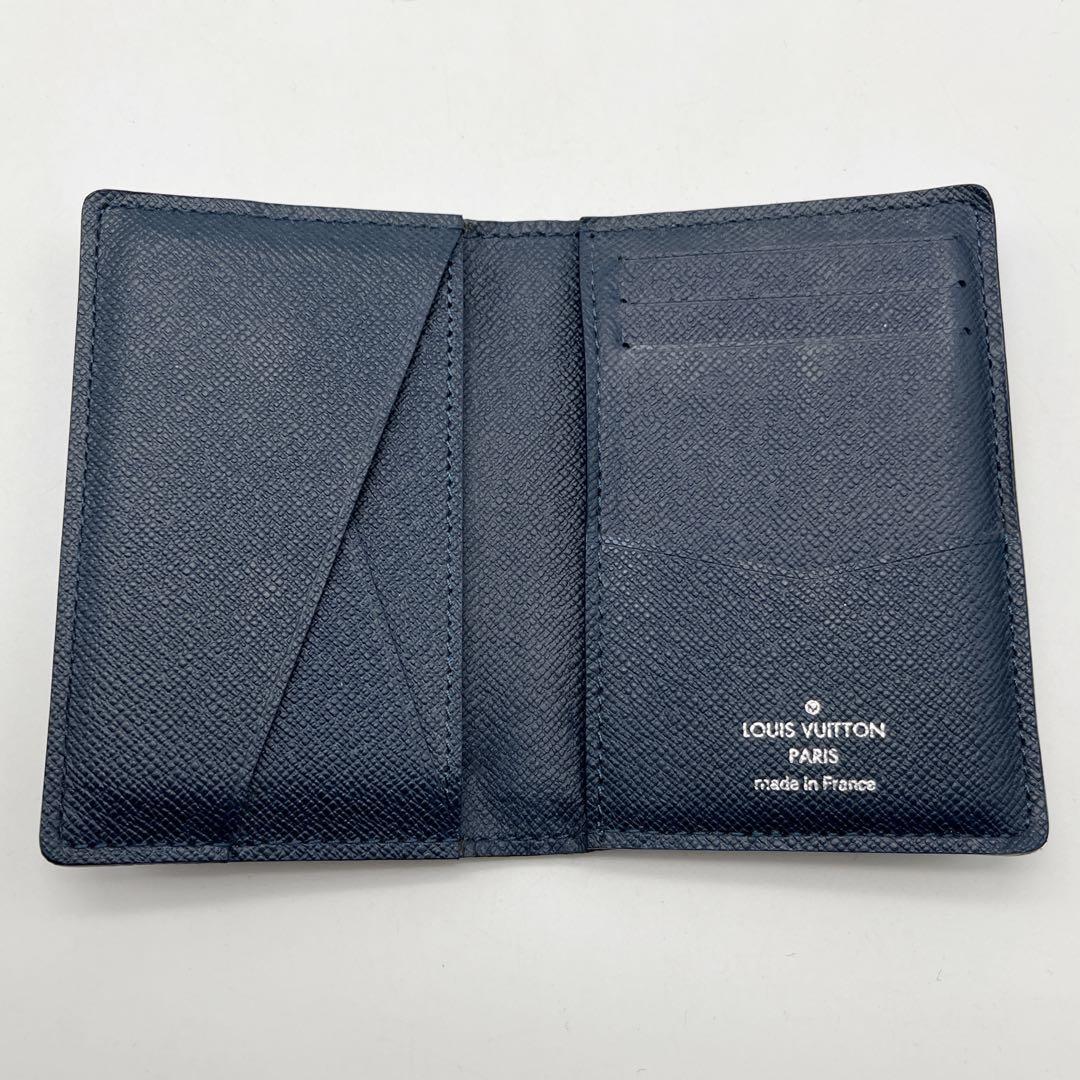 ルイヴィトン　オーガナイザードゥポッシュ タイガ　ネイビー 名刺入れ　新型