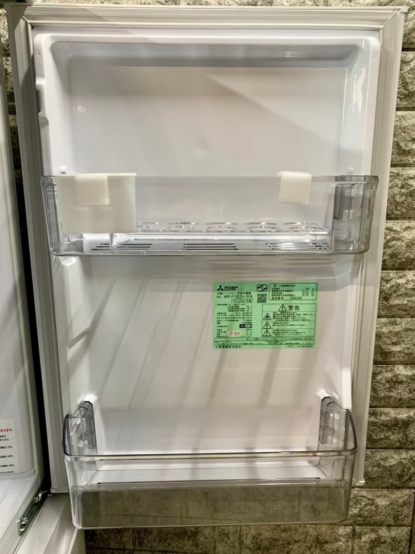 大阪送料無料★3か月保障★冷蔵庫★2022年★MR-P15E2H-W★R-932