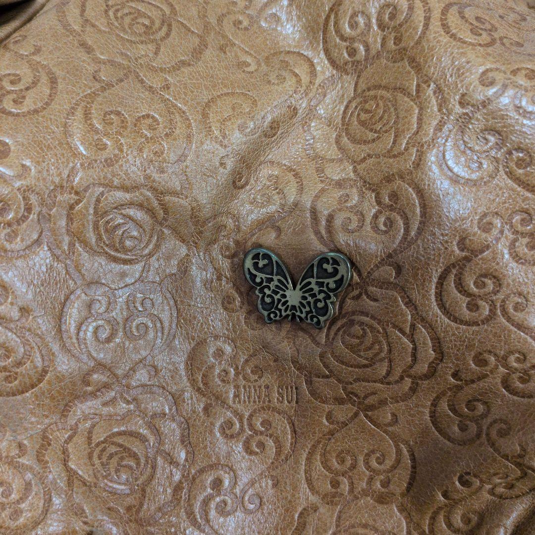 アナスイ　ANNA SUI　バッグ　ハンドバッグ　ショルダー　茶色