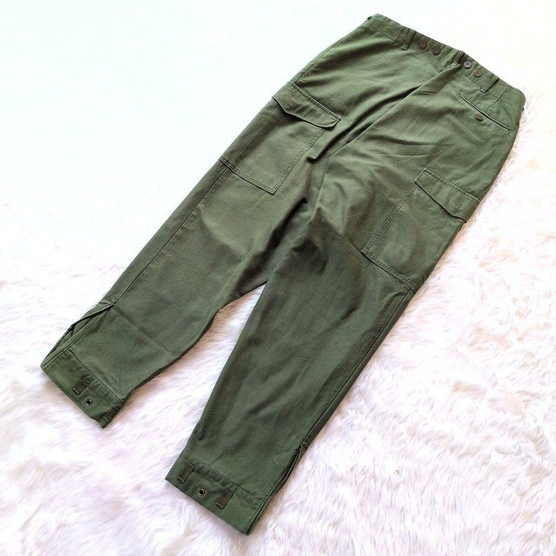 TA✨菅田将暉着用✨実物★スウェーデン軍★M-59カーゴパンツ★W86★グ