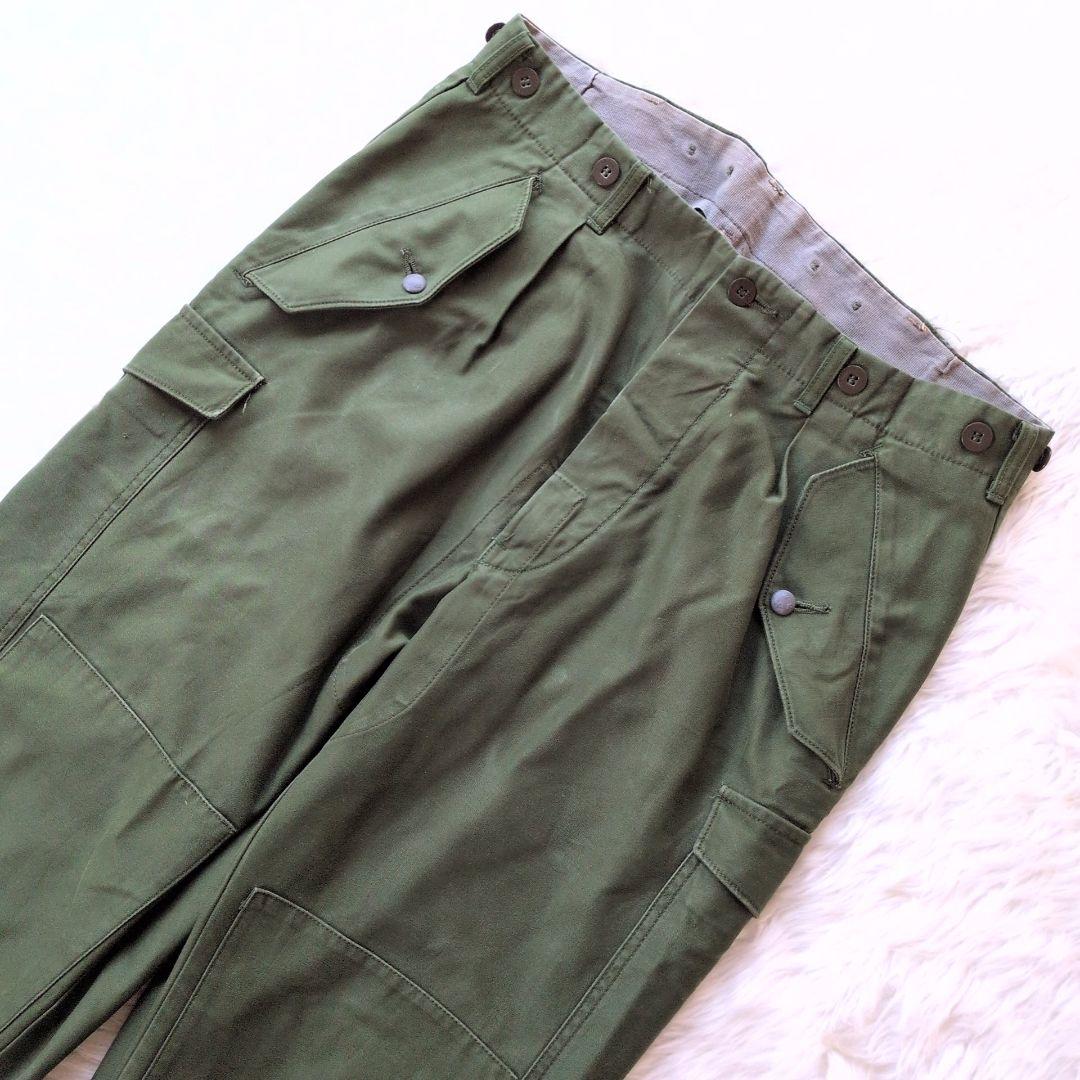 TA✨菅田将暉着用✨実物★スウェーデン軍★M-59カーゴパンツ★W86★グ