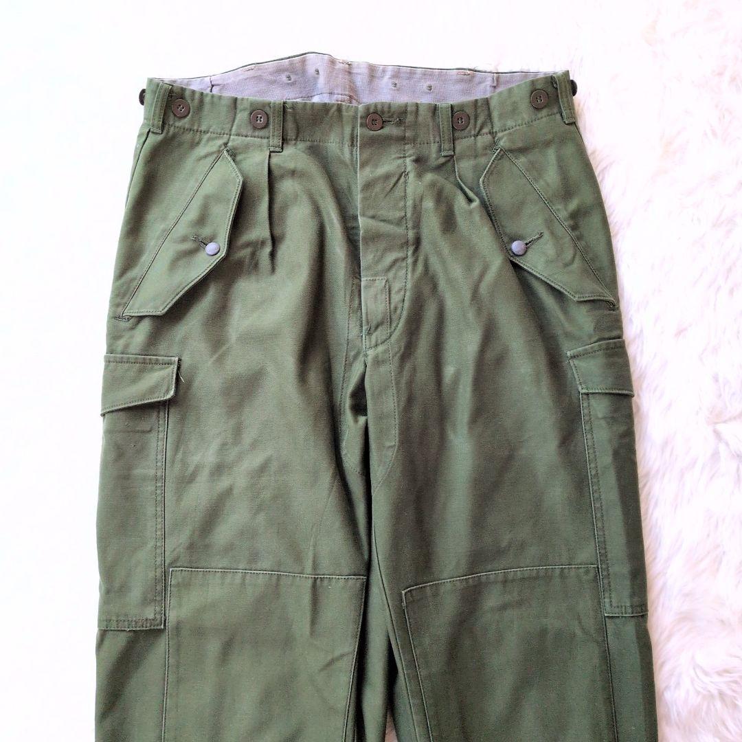 TA✨菅田将暉着用✨実物★スウェーデン軍★M-59カーゴパンツ★W86★グ