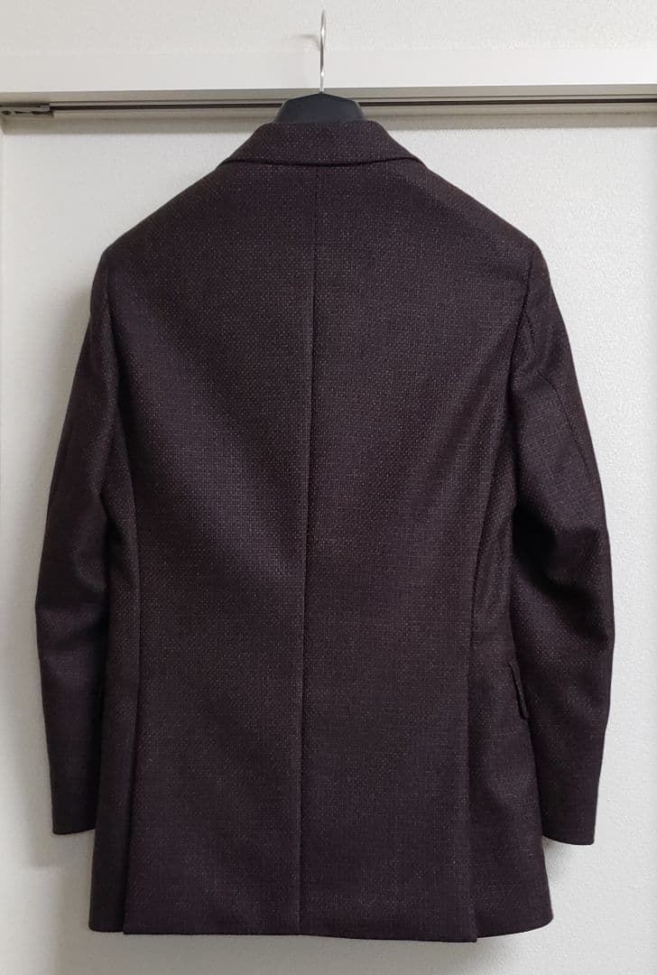 ロロピアーナ カシミヤ混ウール ダークブラウン テーラードジャケット