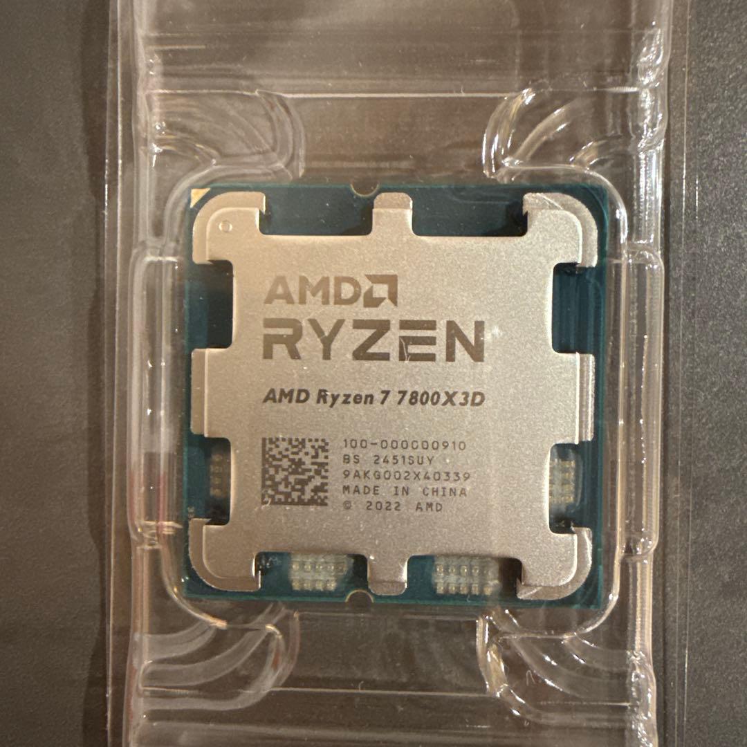 Ryzen7 7800X3D バルク品