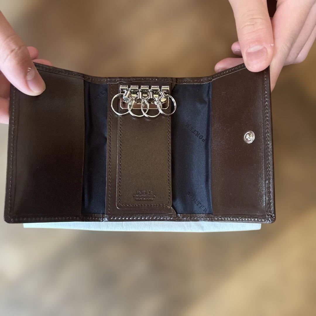 新品　PORTER レザー 4連 キーケース 箱付き