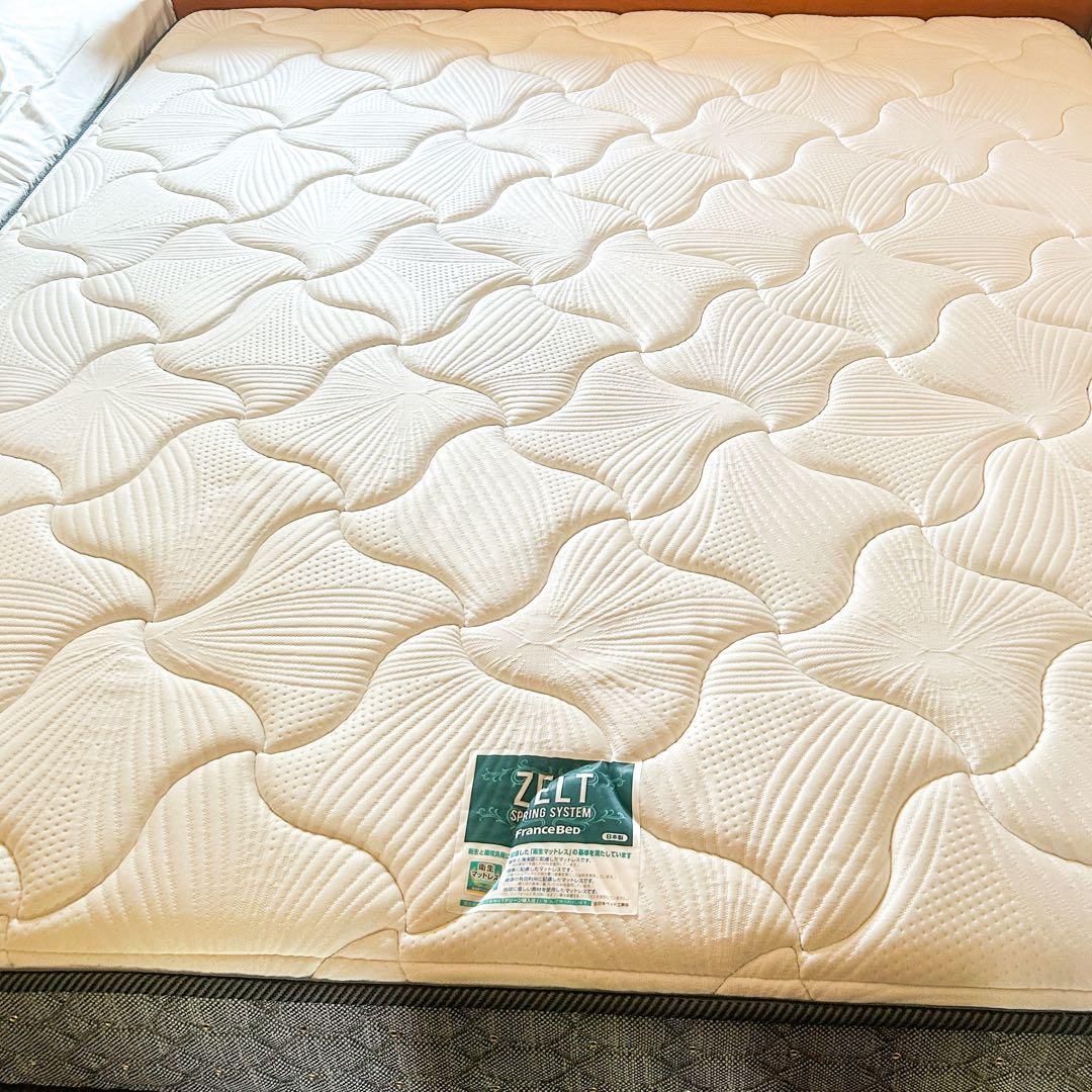 送料込み！美品フランスベッド／スプリングマットレス／クイーン／FranceBed