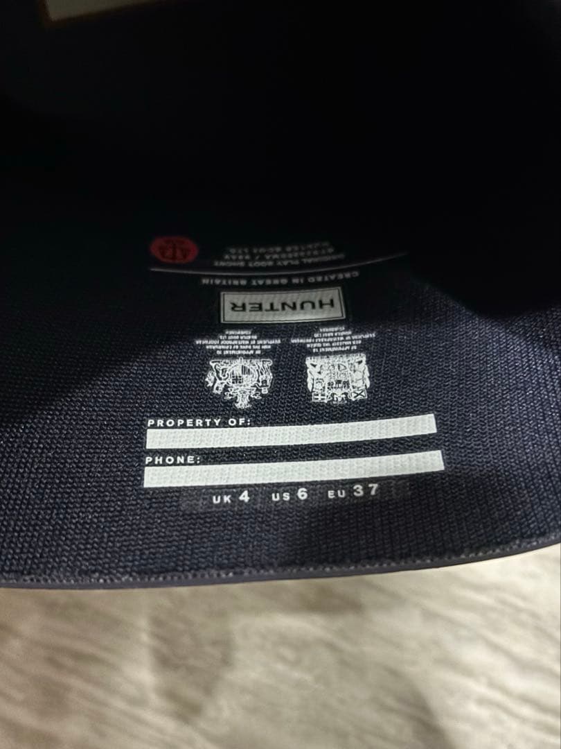 HUNTER ハンター ショートブーツ レインブーツ 23cm ブラック