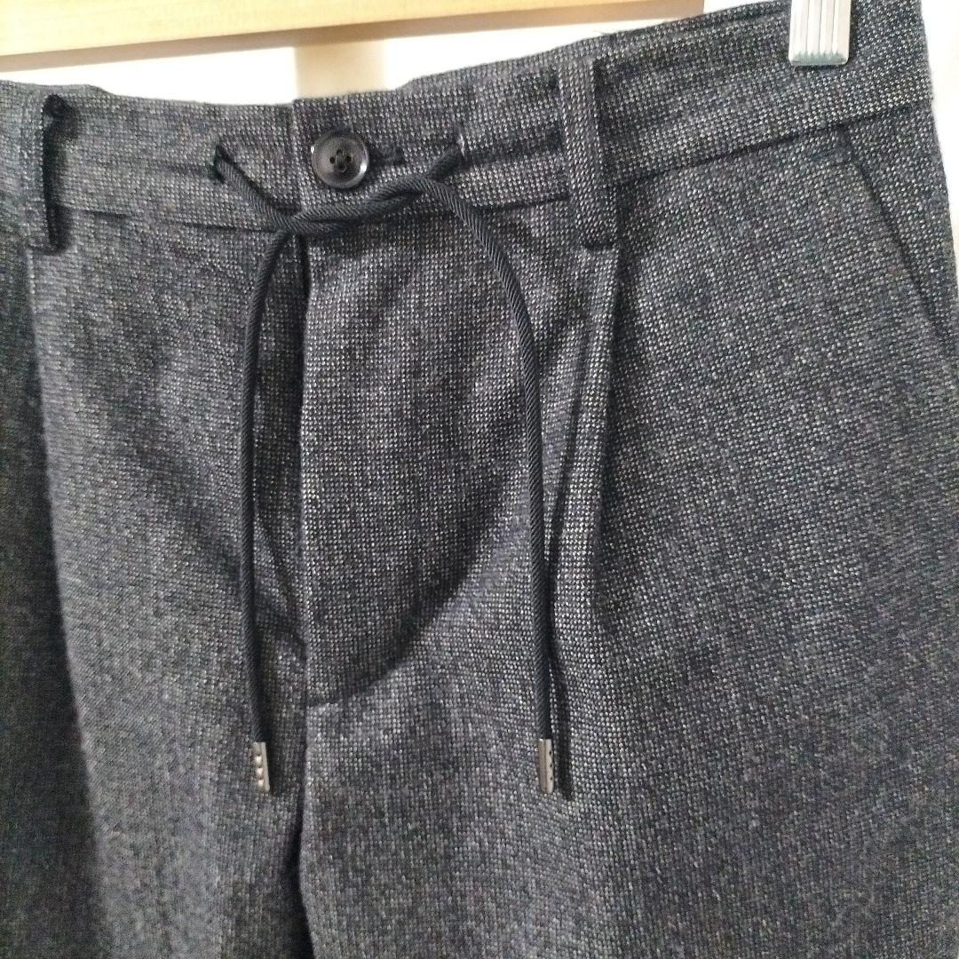 ジュンハシモト　ナノライブラリー　グレー　ウール混紡 シングルブレストスーツ