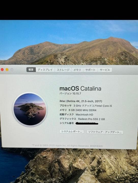 Apple iMac 21.5インチ