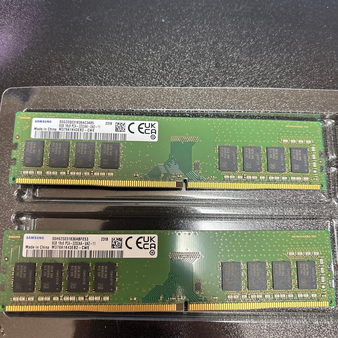Samsung DDR4メモリ 8GB×2 16G