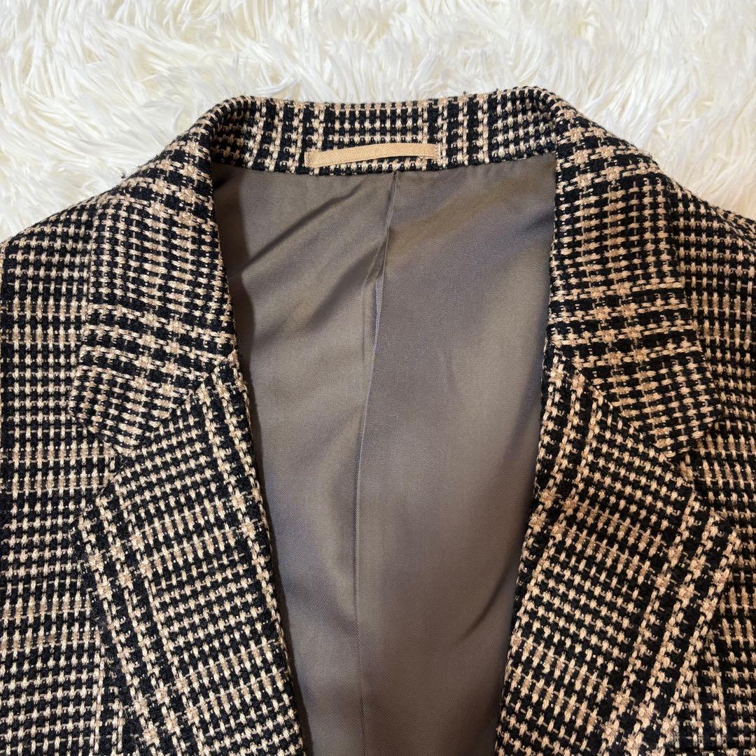 イッセイミヤケ 80s 筆タグ テーラードジャケット ツイード ヴィンテージ M