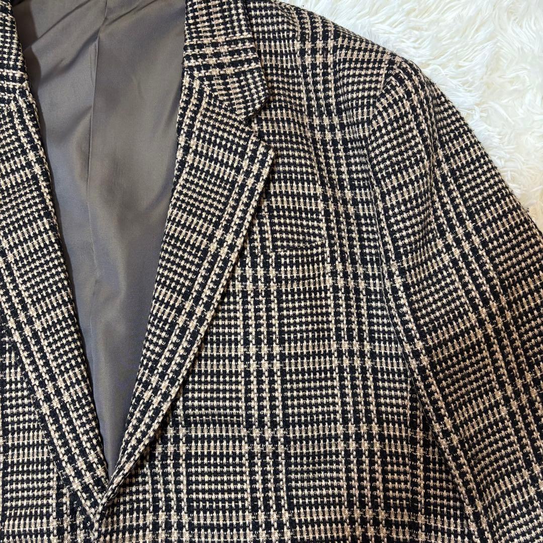 イッセイミヤケ 80s 筆タグ テーラードジャケット ツイード ヴィンテージ M