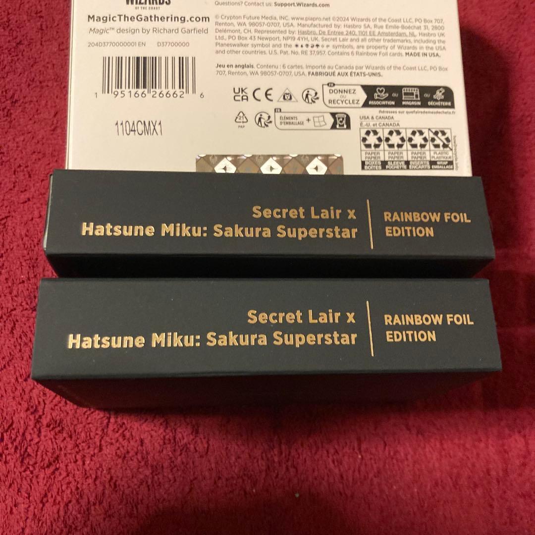 シークレットレイヤー　春　初音ミク　英語　日本語　FOIL 開封済み