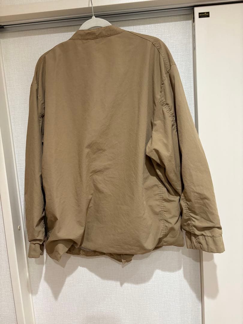 nanamica band collar jacket L ベージュ