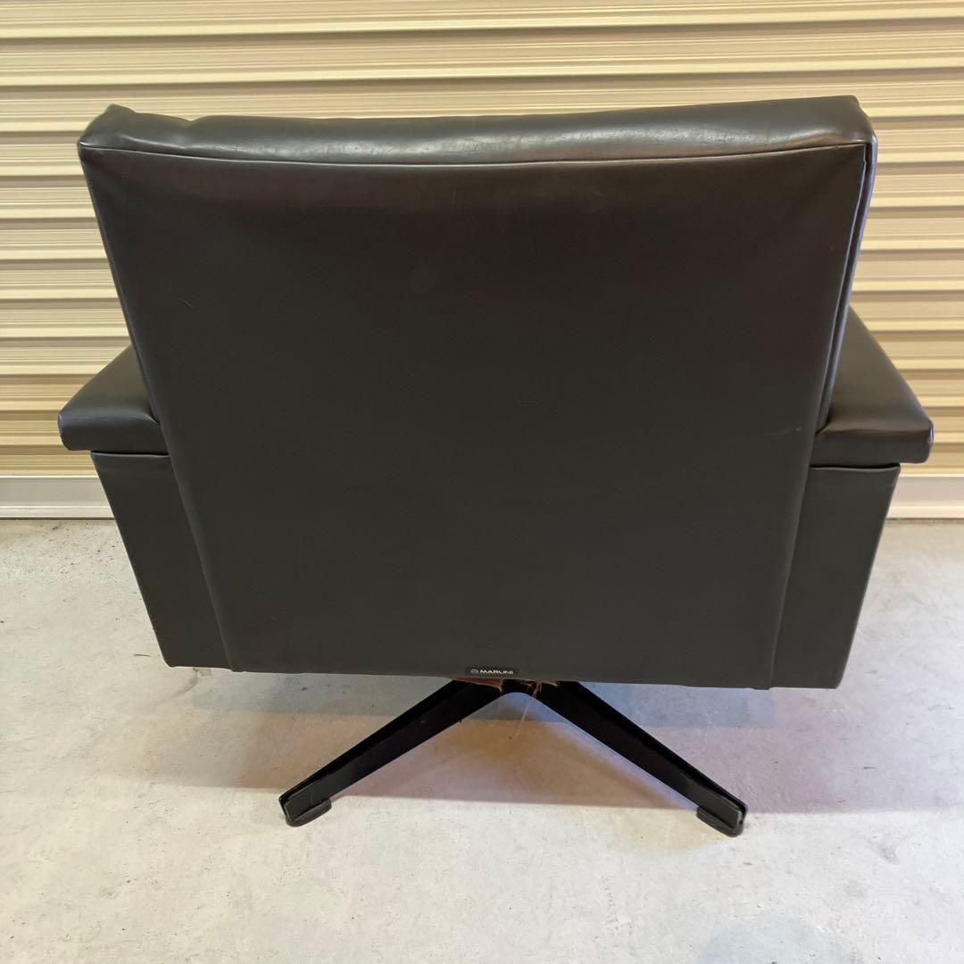 昭和レトロ ヴィンテージ マルニ 回転式アームチェア ラウンジチェア 古家具