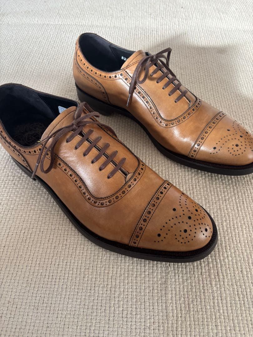 ☆極美品箱付☆ SHETLANDFOX コベントリー　セミブローグ