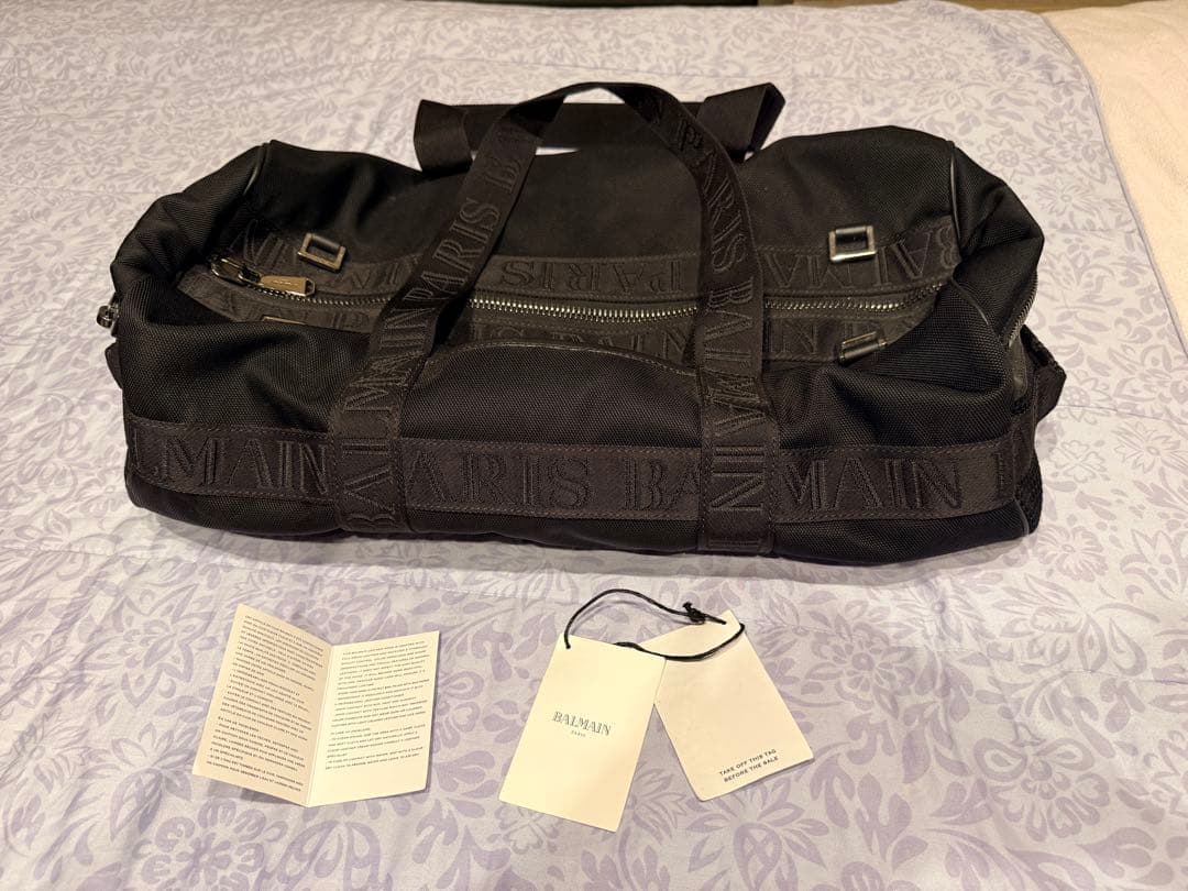 BALMAIN ボストンバッグ 黒 S8HS100PNYG