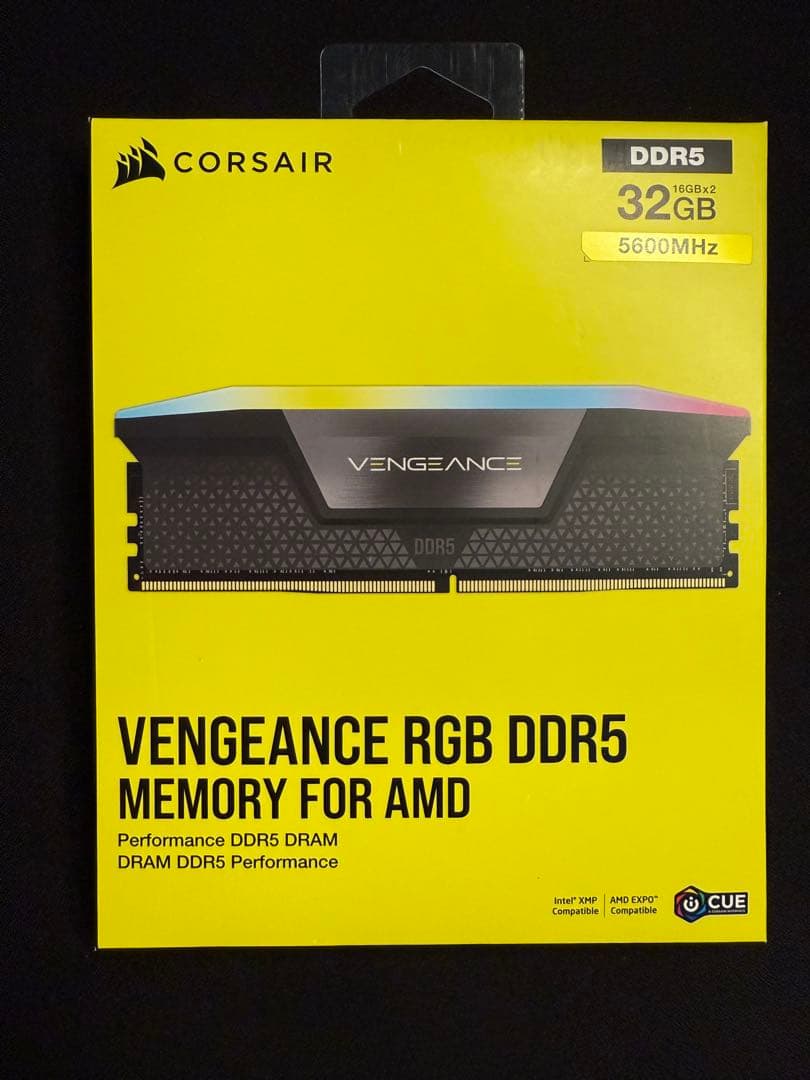 メモリー CORSAIR VENGEANCE RGB DDR5 32GB