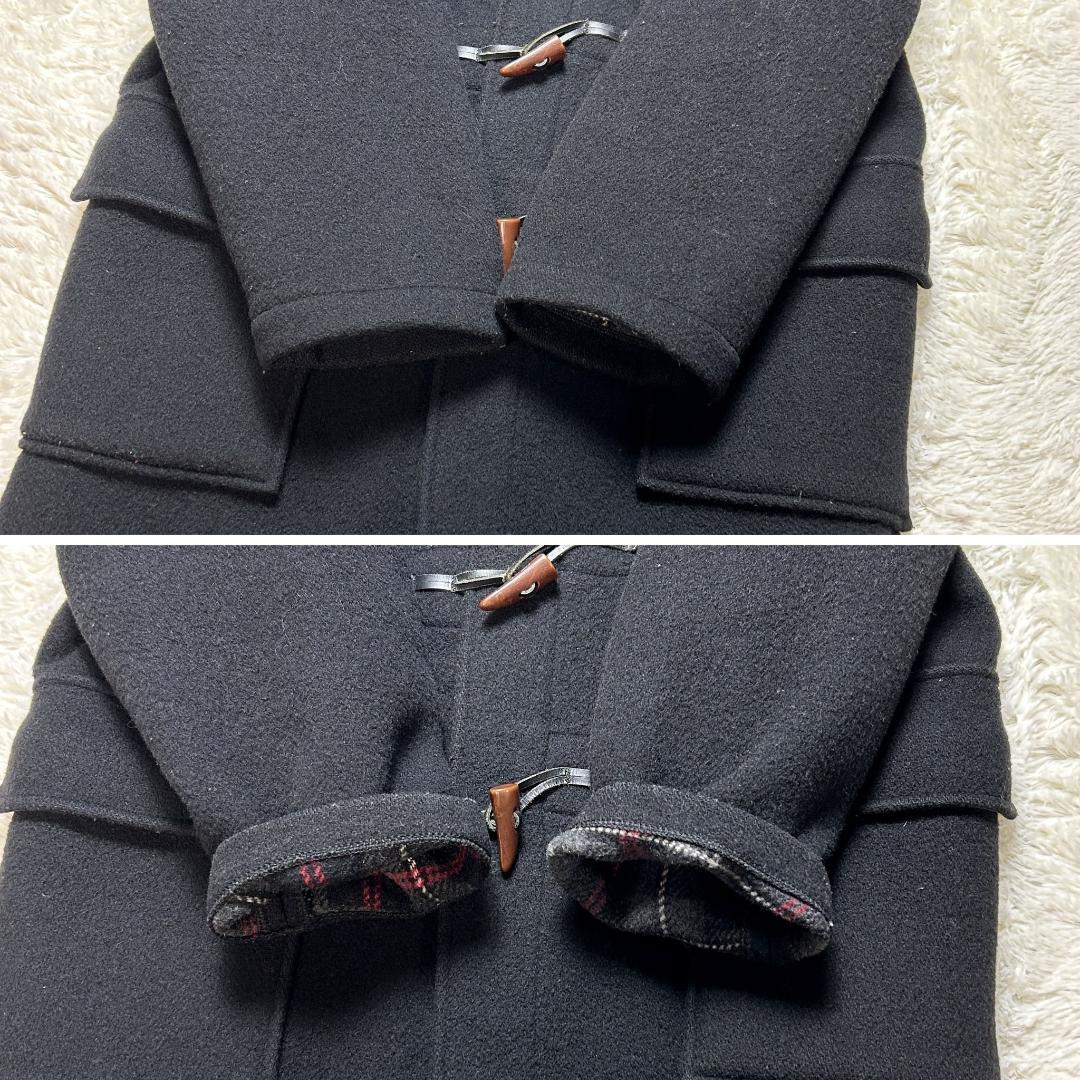 美品✨グローバーオール ダッフルコート ロング丈 チェック柄 トグル L相当