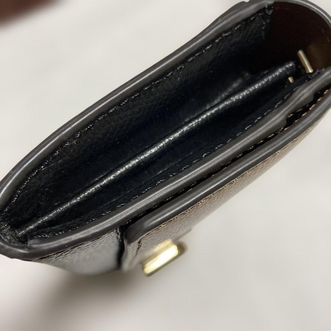 フルラ 長財布 黒ベージュ 美品