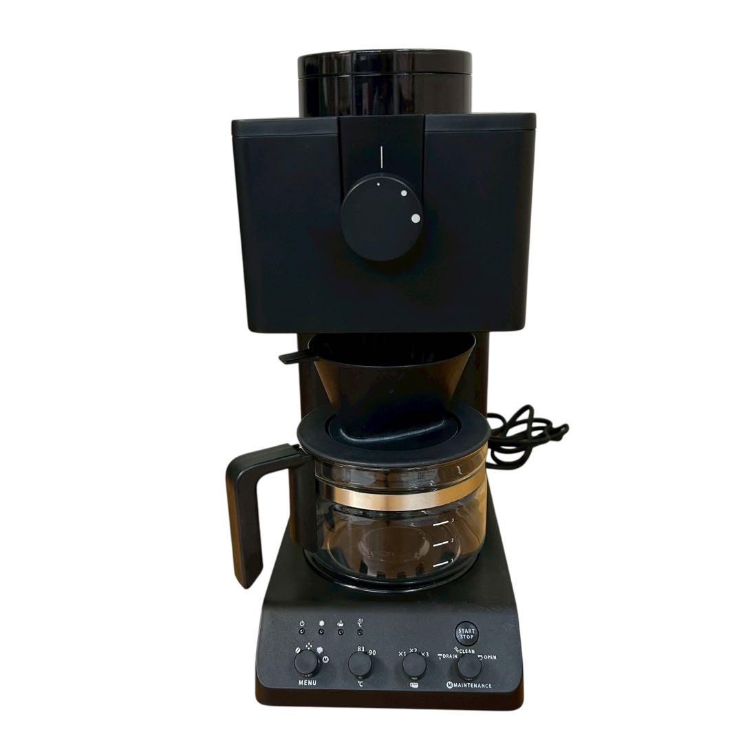 ①【2021年製】ツインバード 全自動コーヒーメーカー 3杯用 CM-D457B